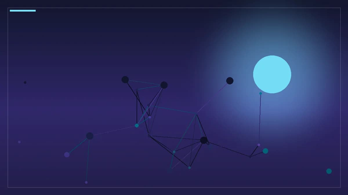 Ilustración abstracta de capas de datos y contexto extendido